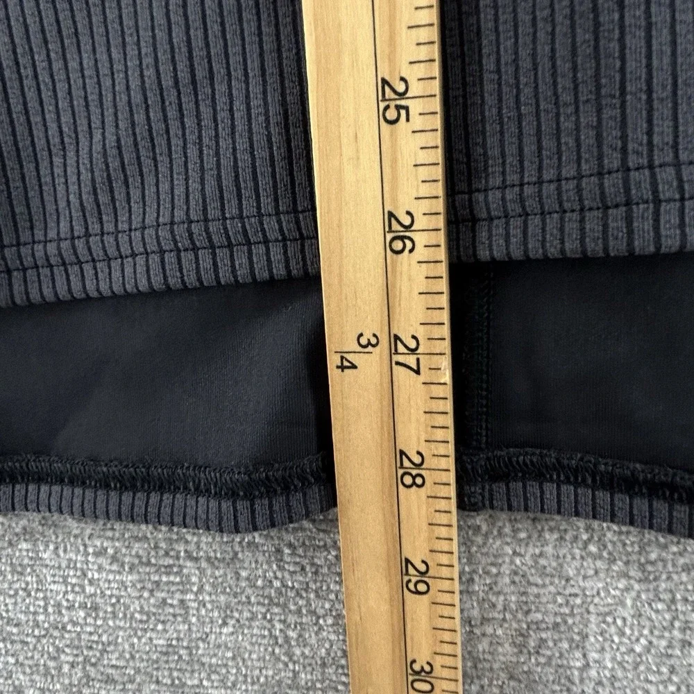 Lululemon Ribbed Softstreme Relaxed Fit T Shirt Women Size 10 Black